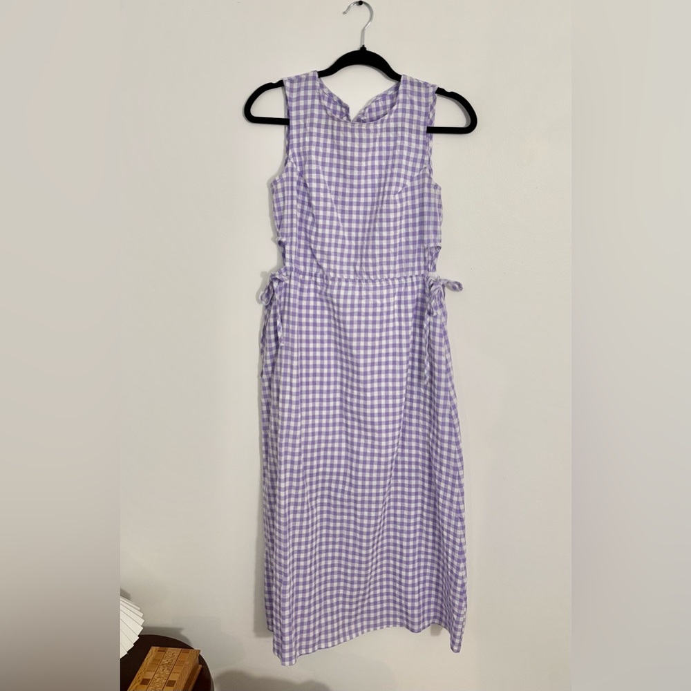Gingham Midi Dress